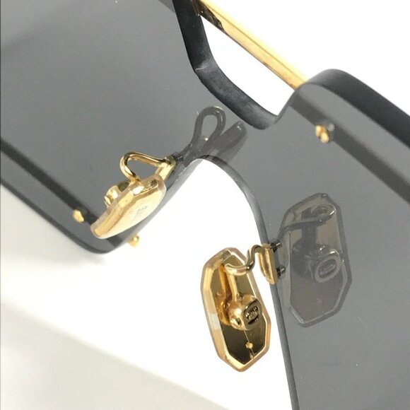 LOEWE LW40073U logo glasses eyewear sunglasses Plastic / Metal Black/Gold main image 7